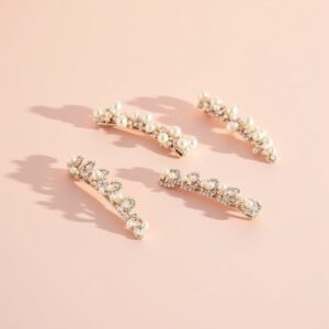 Pearl Embellished Hair Clips
