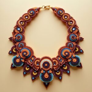 Handmade Beaded Statement Necklace