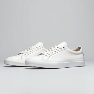 Minimalist White Leather Sneakers