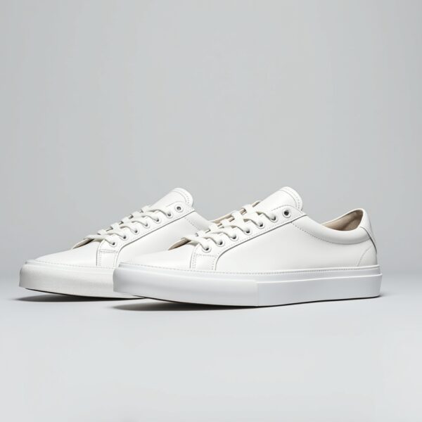 Minimalist White Leather Sneakers