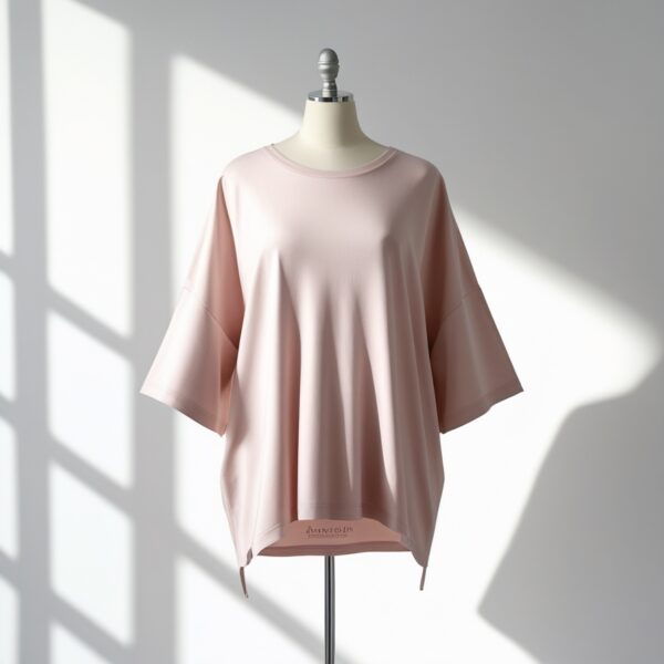 Pastel Pink Oversized T-Shirt - Image 2