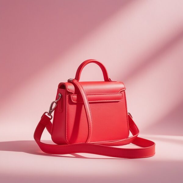 Red Mini Satchel Handbag - Image 2